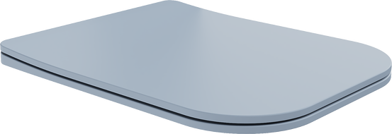 Mexen Teo abattant à descente lente, slim, duroplast, gris-bleu mat - 39840069