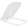 Mexen Madox langzaam dalende slim-zitting, duroplast, wit glans - 39154000