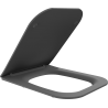 Mexen Madox abattant slim à descente lente, duroplast, gris foncé mat - 39154061