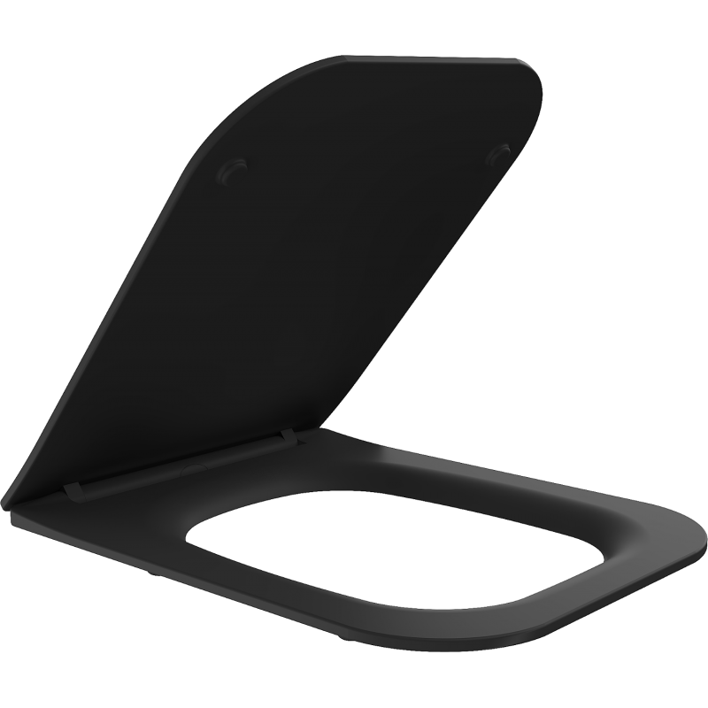 Mexen Madox tapa de caída amortiguada slim, duroplast, negro mate - 39154085