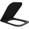Mexen Madox abattant slim à fermeture douce, duroplast, noir mat - 39154085
