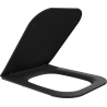 Mexen Madox copriwater a chiusura rallentata slim, duroplast, nero opaco - 39154085