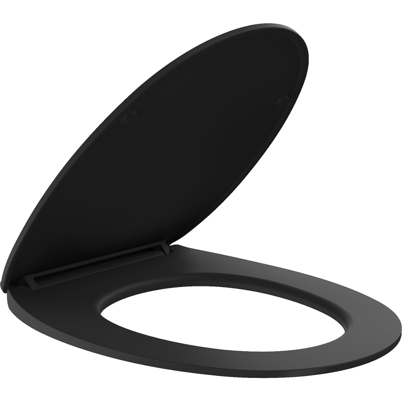 Mexen Egg deska wolnoopadająca slim, duroplast, czarna mat - 39243085