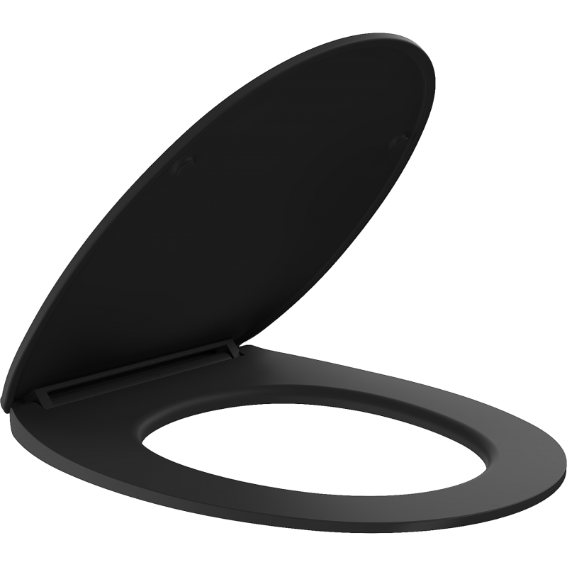 Mexen Egg soft-close slim toilet seat, duroplast, black matte - 39243085