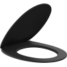 Mexen Egg soft-close slim toilet seat, duroplast, black matte - 39243085
