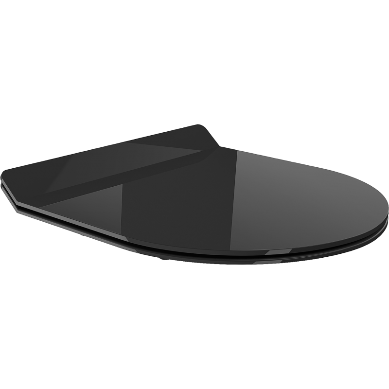Mexen Lena slow-closing slim seat, duroplast, black gloss - 39242070