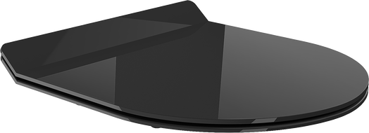 Mexen Lena asiento de cierre suave slim, duroplástico, negro brillo - 39242070