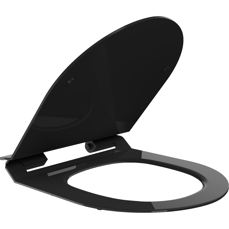 Mexen Lena slow-closing slim seat, duroplast, black gloss - 39242070