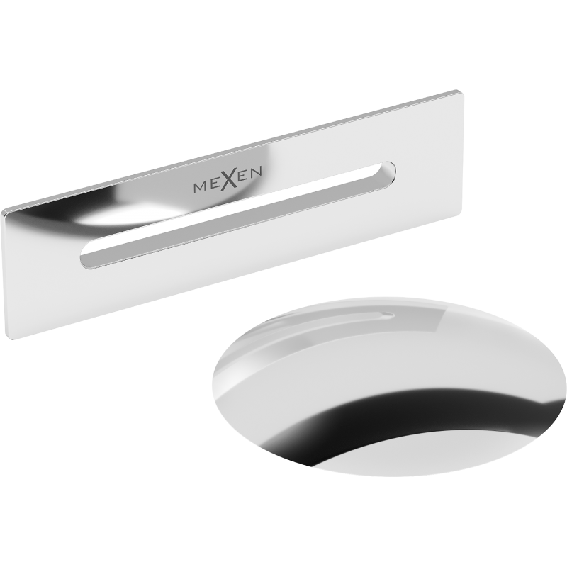 Mexen Uni waste with overflow for freestanding bath, chrome - 5100-01