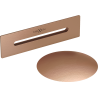Mexen Uni Plug with Overflow for Freestanding Bath, Brushed Copper - 5100-65