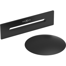 Mexen Uni korķis ar pārplūdi brīvi stāvošai vannai, melns - 5100-70