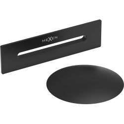 Mexen Uni tappo con troppopieno per vasca da bagno indipendente, nero - 5100-70