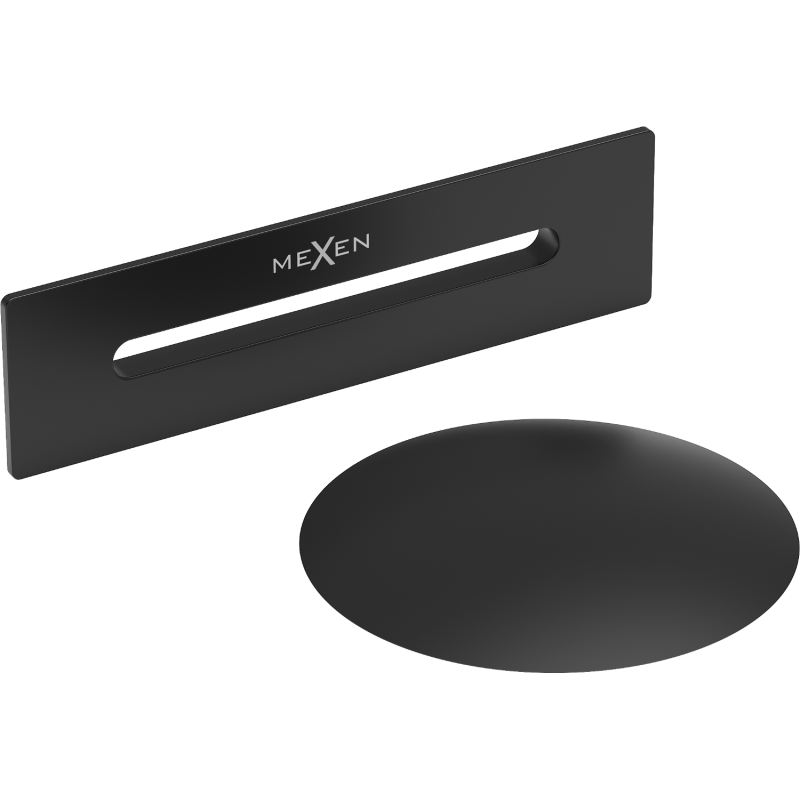Mexen Uni tappo con troppopieno per vasca da bagno indipendente, nero - 5100-70