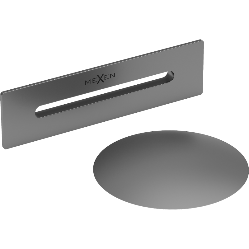 Mexen Uni piletta con troppo pieno per vasca da bagno freestanding, gun metal - 5100-95