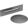 Mexen Uni plug with overflow for freestanding bathtub, gun metal - 5100-95