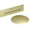 Mexen Uni tappo con troppopieno per vasca da bagno freestanding, oro spazzolato - 5100-55