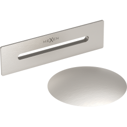 Mexen Uni vannas notekas ar pārplūdi brīvi stāvošai vannai, matēts niķelis - 5100-97