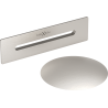 Mexen Uni drain with overflow for freestanding bath, brushed nickel - 5100-97
