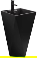 Mexen Ida lavabo independiente 47 x 47 cm, negro mate - 26114670