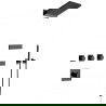 Mexen Fall Unterputz-Brauseset, schwarz - 7602-04-70