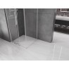 Mexen Velar L drsna pršna kabina 90 x 90 cm, prozorna, krom - 871-090-090-03-01