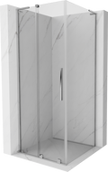 Mexen Velar L skjutbar duschkabin 120 x 120 cm, transparent, krom - 871-120-120-03-01