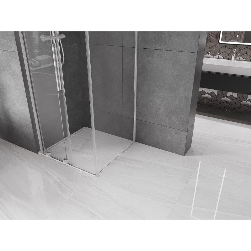 Mexen Velar L συρόμενη καμπίνα ντους 120 x 120 cm, διαφανής, χρώμιο - 871-120-120-03-01