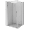 Mexen Velar L lükandustega dušinurk 120 x 70 cm, läbipaistev, kroom - 871-120-070-03-01