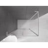 Mexen Velar L lükandustega dušinurk 120 x 70 cm, läbipaistev, kroom - 871-120-070-03-01