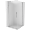 Mexen Velar L cabine de douche coulissante 100 x 100 cm, givrée, chromée - 871-100-100-33-01