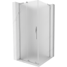 Mexen Velar L schuifbare douchecabine 100 x 100 cm, mat, chroom - 871-100-100-33-01