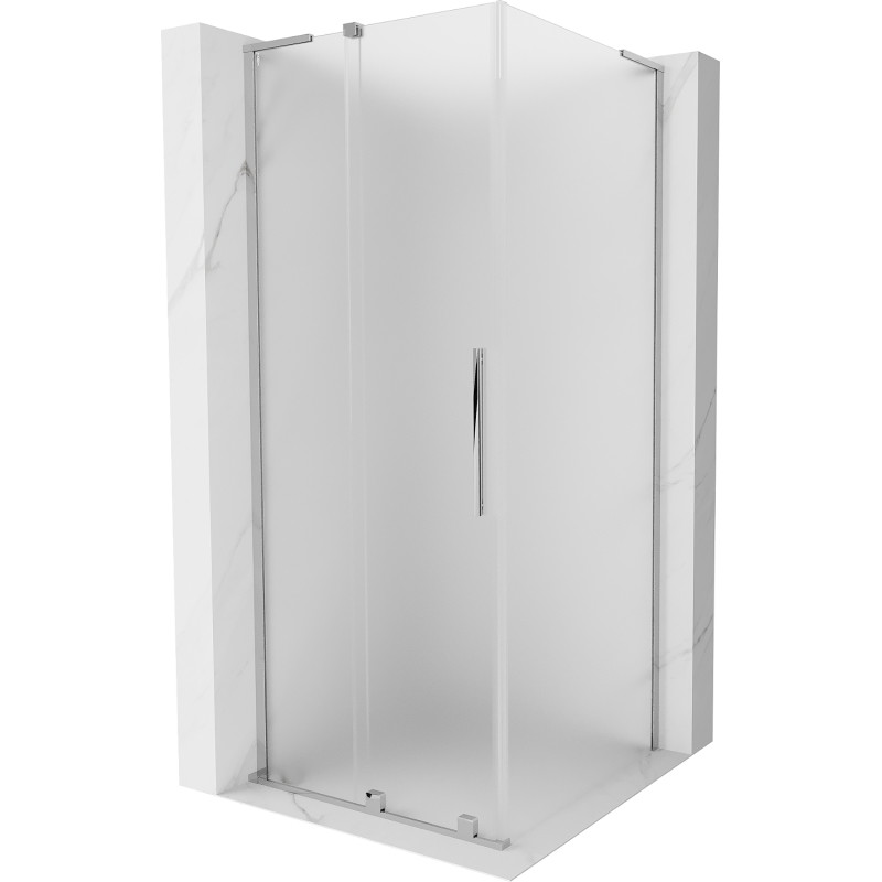Mexen Velar L lükandustega dušinurk 110 x 110 cm, matt, kroom - 871-110-110-33-01