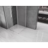 Mexen Velar L drsna tuš kabina 100 x 100 cm, zmrzal, krom - 871-100-100-33-01