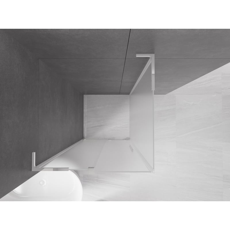 Mexen Velar L kabina prysznicowa rozsuwana 110 x 110 cm, szron, chrom - 871-110-110-33-01