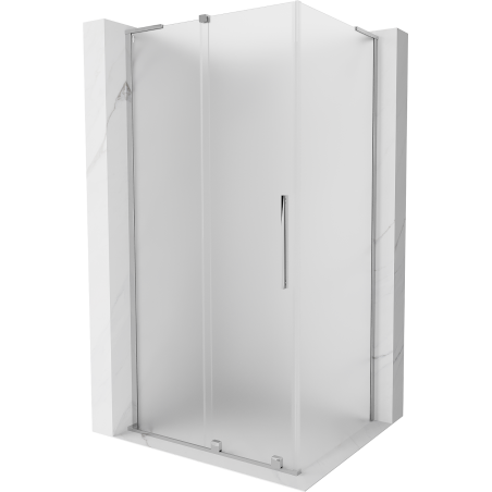 Mexen Velar L Schiebeduschkabine 100 x 110 cm, matt, Chrom - 871-100-110-33-01