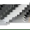 Mexen Rio vierkante douchecabine 70 x 70 cm, grafiet, chroom + Flat douchebak, wit - 860-070-070-01-40-4010