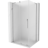 Mexen Velar L lükandustega dušinurk 120 x 80 cm, härmatis, kroom - 871-120-080-33-01