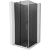 Mexen Velar L sliding shower cabin 90 x 90 cm, graphite, chrome - 871-090-090-43-01