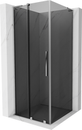 Mexen Velar L skjutbar duschkabin 110 x 110 cm, grafit, krom - 871-110-110-43-01