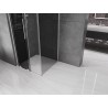 Mexen Velar L drsna tuš kabina 120 x 120 cm, grafitna, krom - 871-120-120-43-01