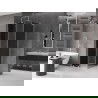 Mexen Velar L schuif douchecabine 110 x 110 cm, grafiet, chroom - 871-110-110-43-01