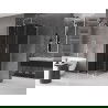 Mexen Velar L Duschkabine Schiebetür 100 x 100 cm, Grafit, Chrom - 871-100-100-43-01