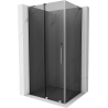 Cabine de douche coulissante Mexen Velar L 100 x 80 cm, graphite, chrome - 871-100-080-43-01
