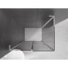 Cabine de douche coulissante Mexen Velar L 100 x 80 cm, graphite, chrome - 871-100-080-43-01
