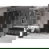 Mexen Velar L Duschkabine Schiebetür 100 x 120 cm, Graphit, Chrom - 871-100-120-43-01