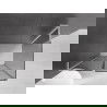 Mexen Velar L Duschkabine Schiebetür 100 x 120 cm, Graphit, Chrom - 871-100-120-43-01