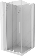 Mexen Velar L συρόμενη καμπίνα ντους 100 x 100 cm, διαφανής, λευκή - 871-100-100-03-20