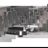 Mexen Velar L douchecabine schuifdeur 100 x 100 cm, transparant, wit - 871-100-100-03-20