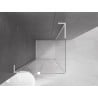 Mexen Velar L cabine de douche coulissante 100 x 100 cm, transparent, blanc - 871-100-100-03-20
