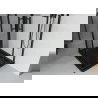 Mexen Rio vierkante douchecabine 80 x 80 cm, transparant, zwart + Flat douchebak, zwart - 860-080-080-70-00-4070B
